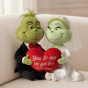 Green Monster Couple Custom Shaped Pillow - Personalized Gifts For Couples 03TOLU081125-Homacus