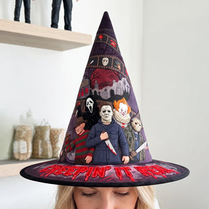 Spooky Season Quilted Witch Hat - Personalized Gifts For Horror Lovers 06TOTN120826