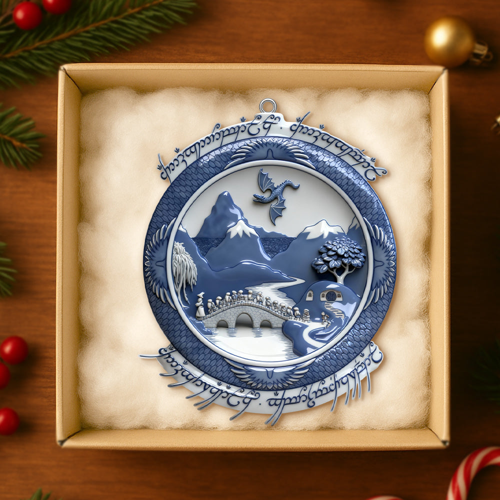 Blue Fantasy Ornament, Personalized Gifts For Movie Fans 04qhtn081025