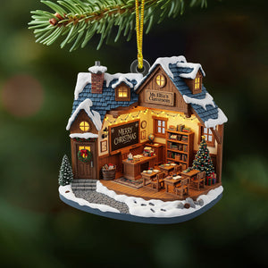 Teacher Miniature Classroom Ornament - Personalized Gifts For Teachers 01pgtn120825 - Ornament - GoDuckee