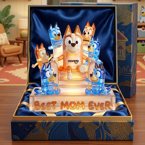 Sweet Mom & Her Little Ones Light Box - Personalized Gifts For Moms 01OHLU060426