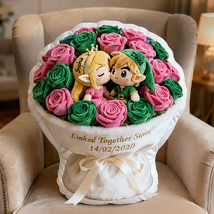 Blooming Hearts Shape Pillow - Personalized Gifts For Couple 04TGLU020226