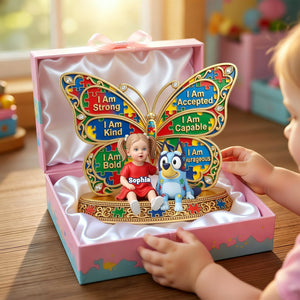 Autism Kid Acrylic Plaque Custom Photo - Personalized Gifts For Autism Awareness 02nalu170326