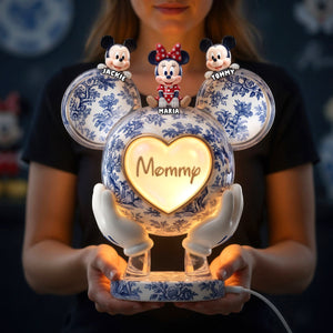 Heart Full Of Mom Toile De Jouy - Personalized Gifts For Mom Acrylic Light Box 01PADH200426