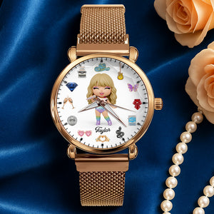 Slay Girl Mesh Strap Quartz Watch Personalized Gifts For Fans 02NADT180725