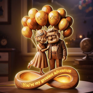 Old Couple Infinity Acrylic Light Box - Personalized Gifts For Couple 02pata140126