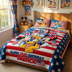 Proud American - Celebrated America 250th Anniversary Quilt Bedding Set 01tyqn260326