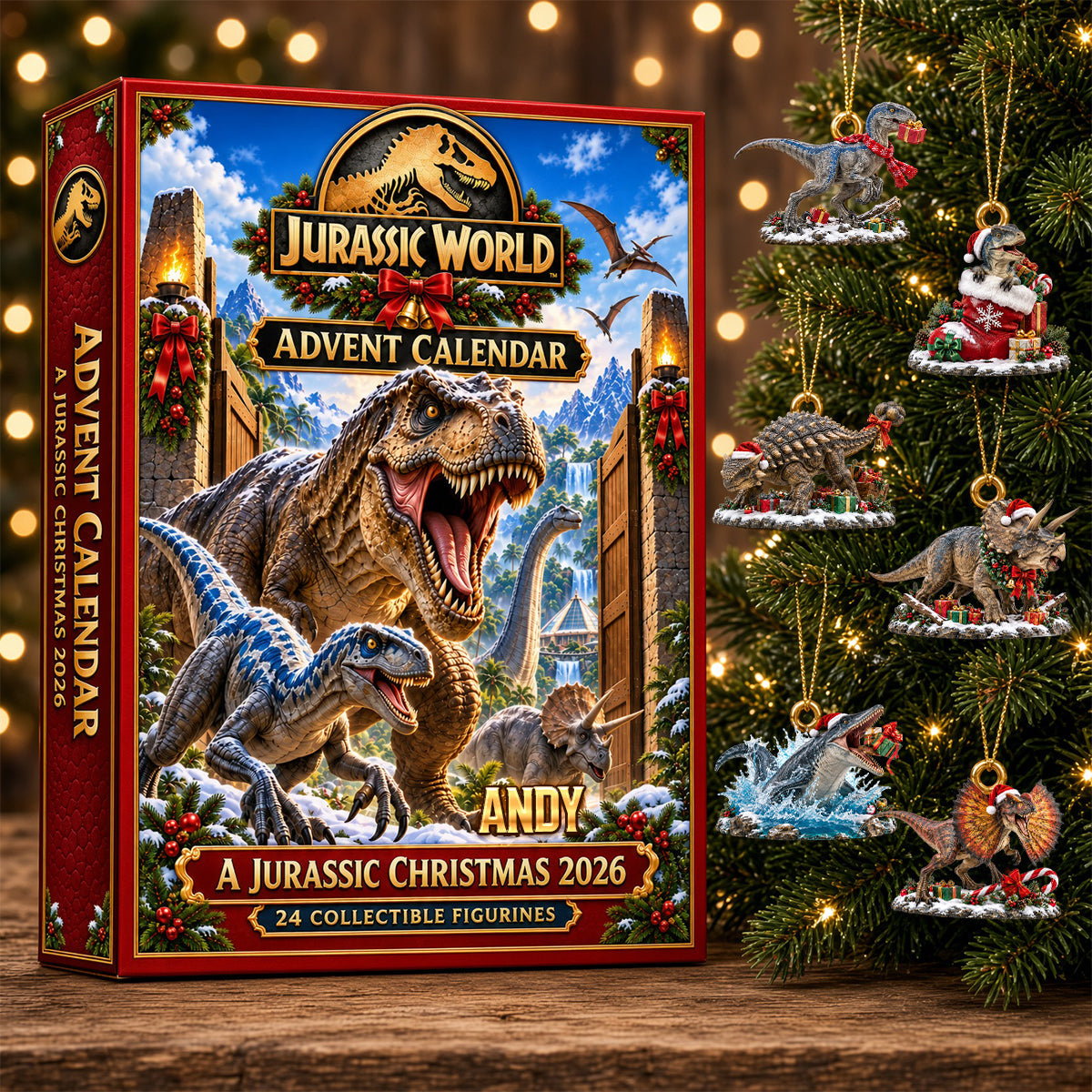 Roaring Creatures Christmas Advent Calendar Blind Box - Personalized Gifts 02tydh121026