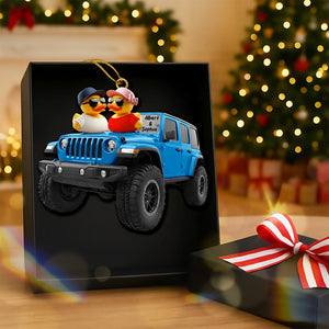 Ducking Off-road Duo Ornament , Personalized Gifts For Off-road Couple 06qhqn301025-Homacus