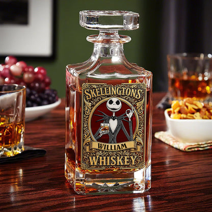 Creepy Cool Whiskey Decanter Set - Personalized Gifts For Him 02PAQN200825