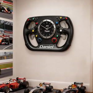 Steering Wheel Acrylic Hanging Wall Clock - Personalized Gifts For Speed Lovers 03kilu241225