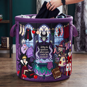 Villains Doing Laundry Quilted Laundry Basket - Personalized Gifts 04hata180726