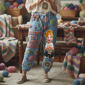 Crochet Girl Pajama Pants - Personalized Gifts For Crochet Lovers 06nalu171225