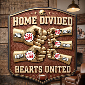 Sport Lover Family Cut Metal Sign - Personalized Gifts For Family Metal Sign 04NATN230626