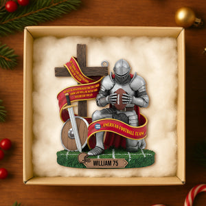 Personalized Gifts For Christians Christmas Football Ornament 01hutn131025