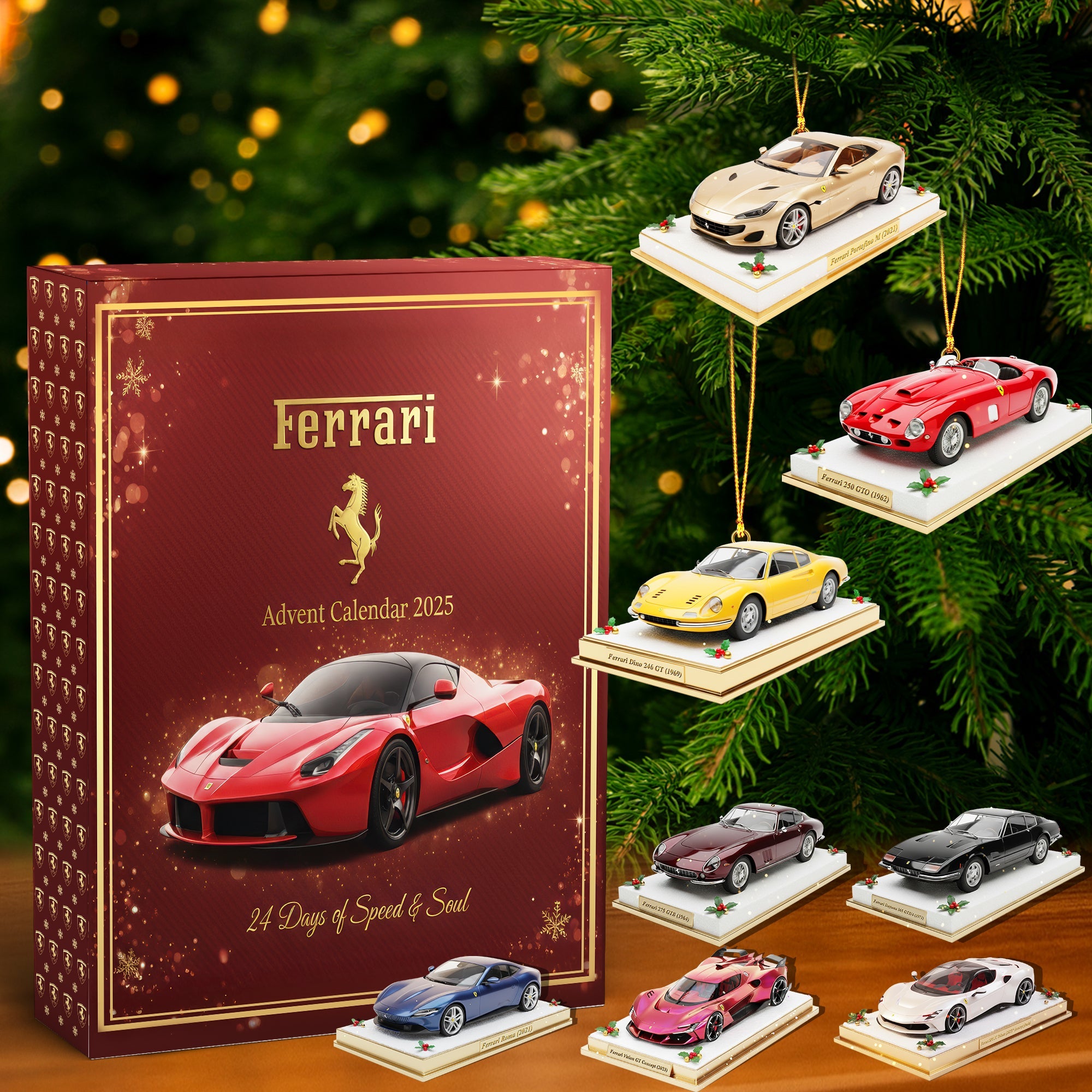 Luxury Car Advent Calendar Blind Box - Christmas Gifts For Car Lovers 05hyqn201025