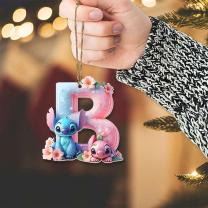 Custom Alphabet Letter For Cartoon Lovers, Christmas Acrylic Ornament 03OHMH221024 - Ornament - GoDuckee