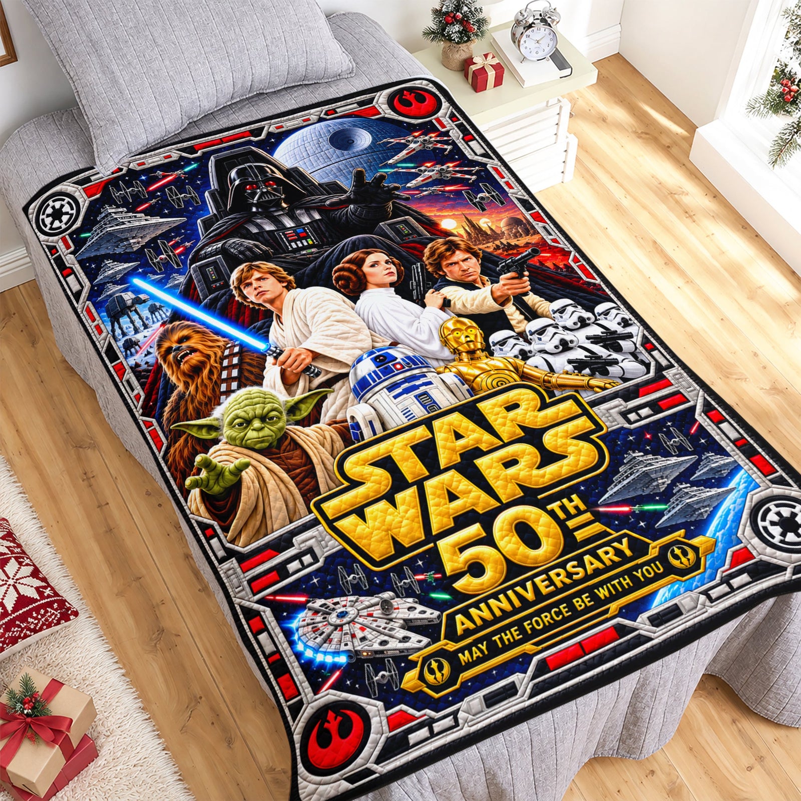 50 Years: The Cosmic Warrior Blanket - Personalized Gifts 01OHQN011026