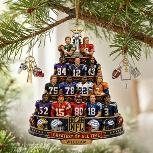 Legends Beyond Gridiron Christmas Ornament, Personalized Gifts For Sport Lovers 02qhlu310826