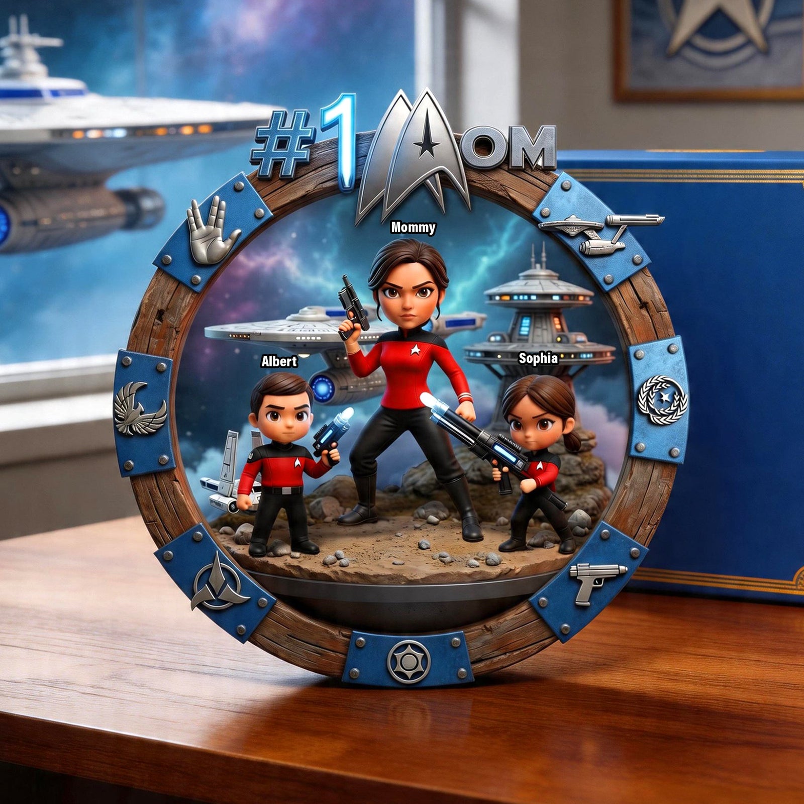 Best Captain Mom Acrylic Plaque, Personalized Gifts For Mom 01qhqn210426-Homacus