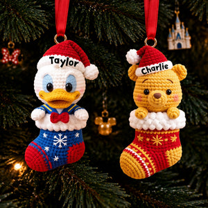 Knitting Characters Christmas Ornament - Personalized Gifts For Christmas 03tylu121026