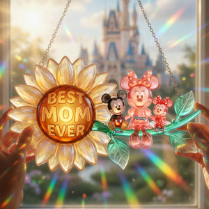 Best Mom Ever Acrylic Suncatcher Ornament  - Personalized Gifts For Mom 03nalu230426