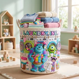 Happy Washing Company Quilted Laundry Basket - Personalized Gifts 05QHQN100726