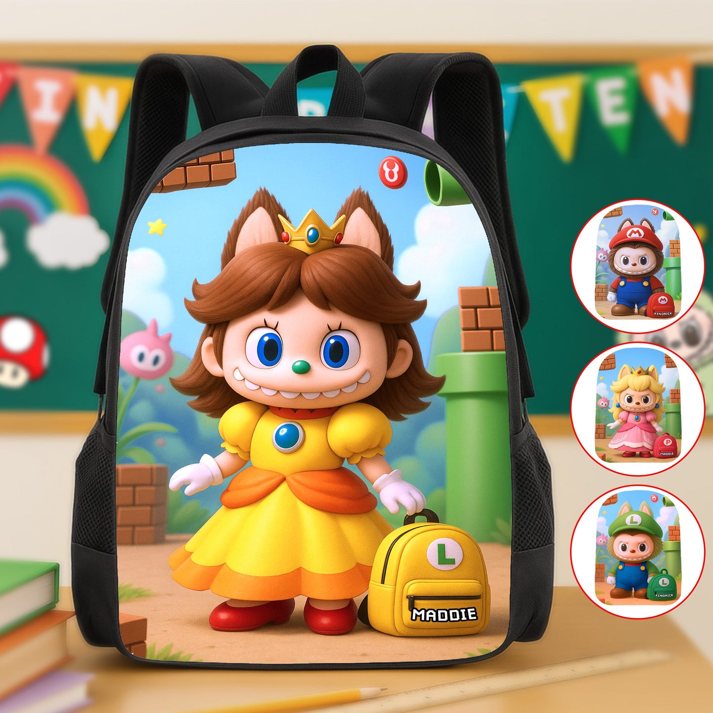 Back To School Monster Backpack - Personalized Gifts For Kids School Bag 04PGMG070825