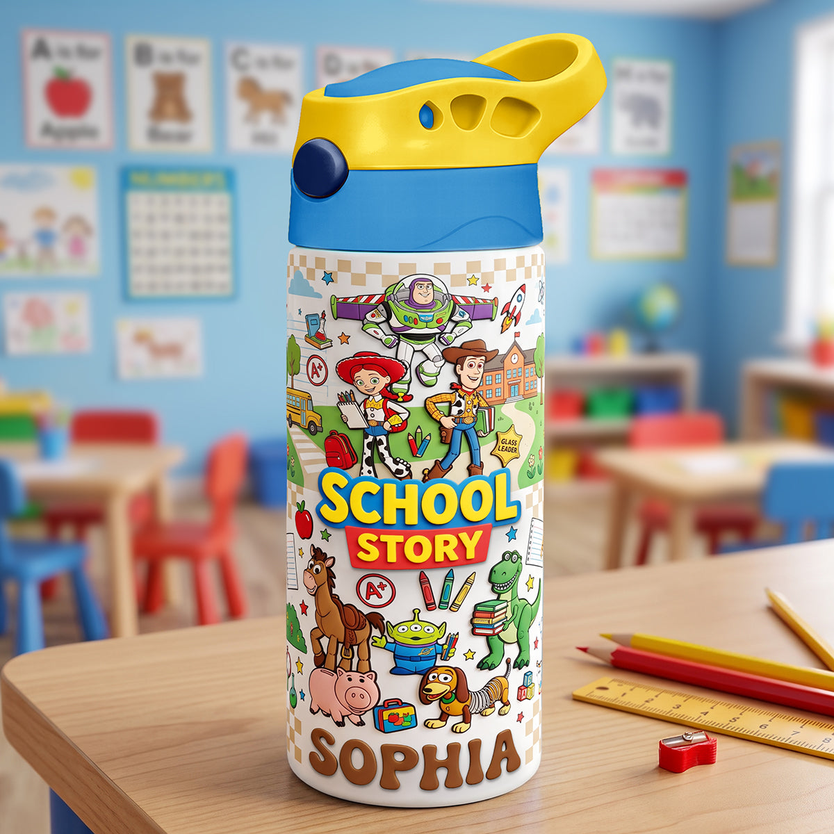 School Adventure Colorful Kid Tumbler Personalized Back To School Gifts 02PATA270726