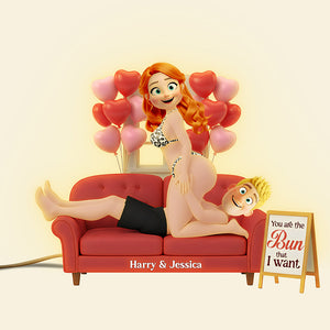Funny Couple Light Box Personalized Gifts For Couple 02KITA051225