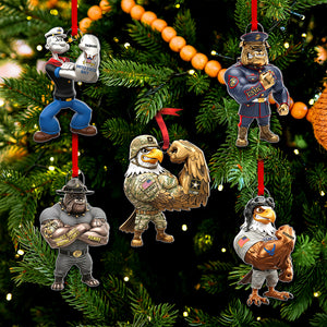 Military Christmas Ornament - Personalized Gifts For Veteran 02naqn060825