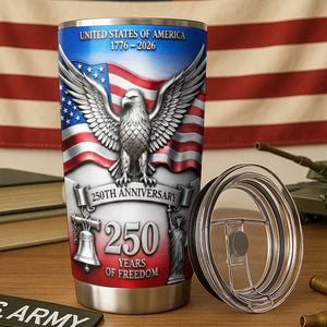 Proud Anniversary Tumbler - Personalized Gift For Patriot 02QHQN120226