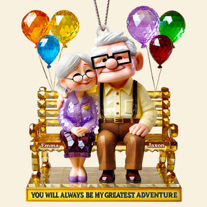 Christmas Romantic Couple Ornament Personalized Gifts For Couple 03TGDT050925