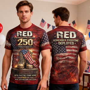 250 Years of Freedom Anniversary 3D Shirt - Personalized Gift For Patriots 03HULU270226