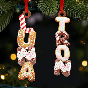 Cookies Alphabet Christmas Ornament Personalized Gifts 02HYDT291025
