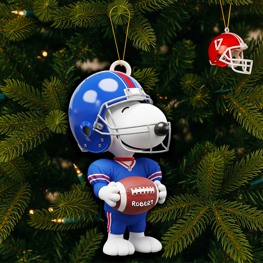 Christmas American Football Ornament Personalized Gifts Football Lovers 02HUDT080925