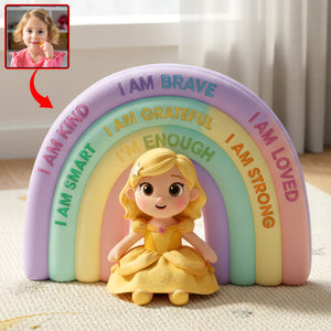 Positive Affirmations Rainbow Custom Shape Pillow - Custom Photo Gifts For Kids 04NAQN111125