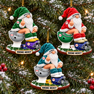Badass Gnome Acrylic Ornament, Personalized Gifts For Sport Lovers 04qhqn201026