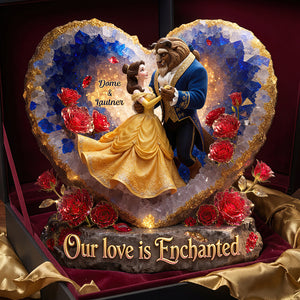 Enchanted Love Acrylic Plaque - Personalized Gifts For Couple 01hudt020626