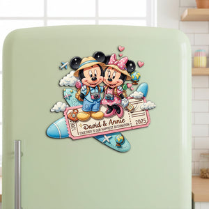 Personalized Gifts For Travel Couple Acrylic Fridge Magnet 08pgtn191125