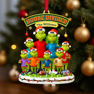 House Divided Family Christmas Ornament Personalized Gifts For Family 02HUDT031025