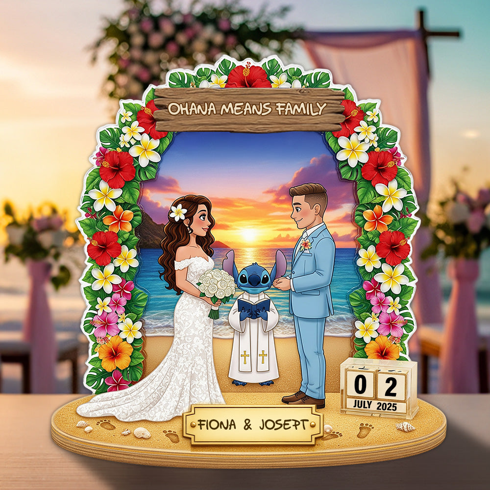 Wedding Couple Acrylic Plaque - Personalized Custom Photo Gifts For Couple 03HYLU210825