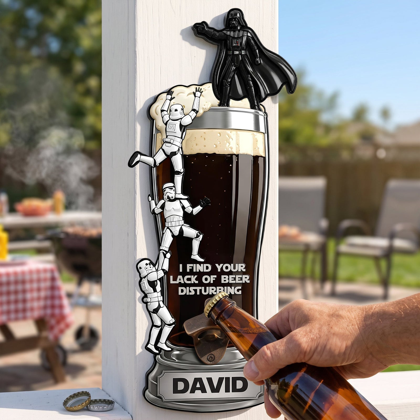 Galactic Wooden Wall Hanging Bottle Opener - Personalized Gifts 04HATN200726