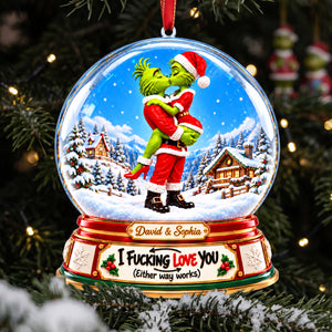Furry Naughty Couple Ornament - Personalized Christmas Gifts For Couples 05tyta161026