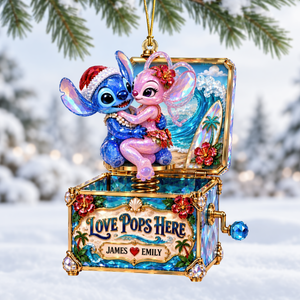 Love Pops Here Christmas Couple Ornament - Personalized Gifts For Couple 08haqn191026