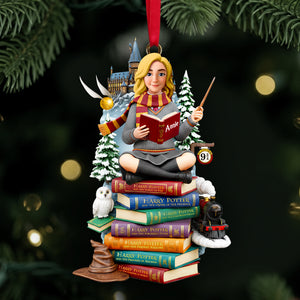Book Lovers Ornament Personalized Christmas Gift 05HULU161025