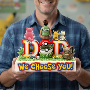 Adventure Dad And Kids Acrylic Plaque - Personalized Gifts For Dads 02ohdh060526
