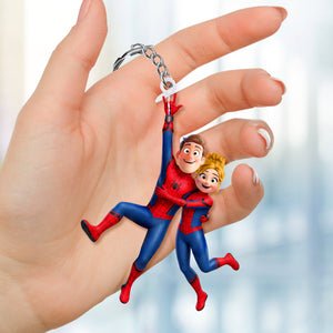 Hanging Together Couple Keychain - Personalized Gifts For Couple 05qhqn210726