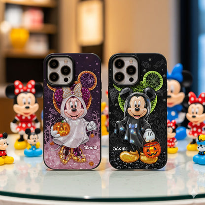 Spooky Halloween Couple Phone Case - Personalized Gift For Couple 04TGLU270825