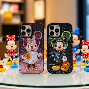 Spooky Halloween Couple Phone Case - Personalized Gift For Couple 04TGLU270825